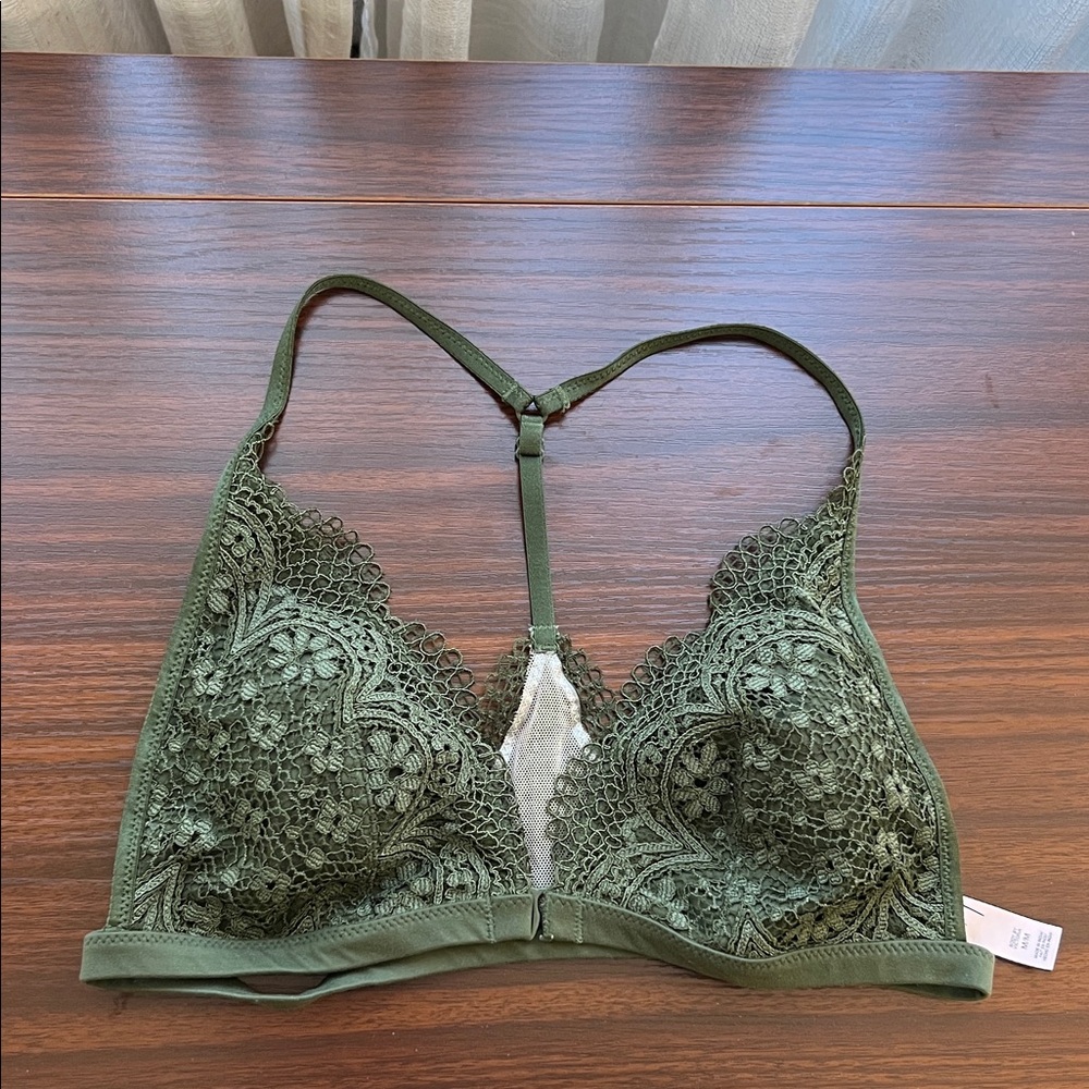 Victoria's Secret Olive Lace Bralette